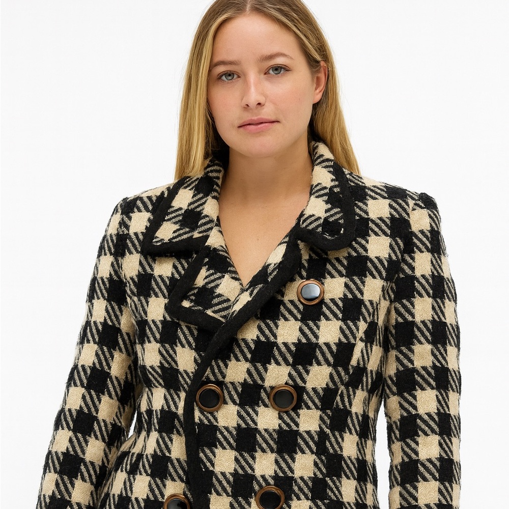 Vintage Lillie Rubin Houndstooth%100 Wool jacket -80s 90s bleazer
